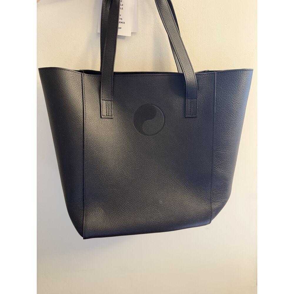 OUR LEGACY x STUSSY WORK SHOP WORK TOTE BLACK LEATHER